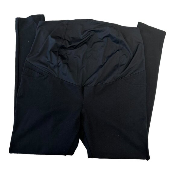 Isabel Maternity SZ Large Black Over Belly Panel Skinny Jeans Stretch - Picture 6 of 14